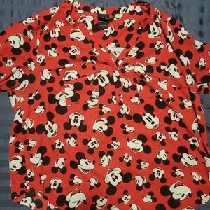 Torrid Disney Licensed Mickey Mouse Blouse